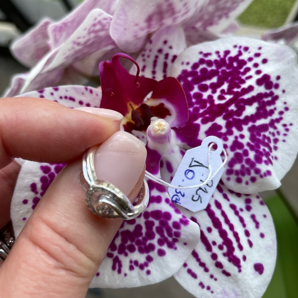 Diamond 0.15ct. Sterling Silver Ring - Picture 9 of 16